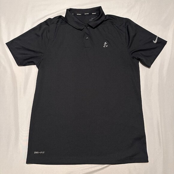 Nike Golf Disney Mickey Mouse Performance Polo Shirt Black Men's Size M Dri-Fit - Picture 1 of 10